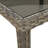 vidaXL Garden Table Brown 74.80 x 35.43 x 29.53 in Poly Rattan-1938960932-1938960937