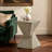 TESS Modern Side Table – Stylish Cent Table Compatible With Living Room, Bedroom, Or Office – Versatile Home Furniture With Design And Sturdy Construction,Light Gray Color-898599161
