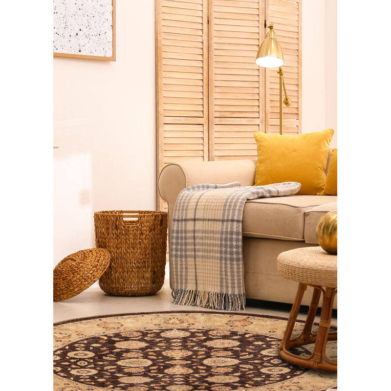 Tapis brun foncé Chobi Finest 9 pi 0 po x 9 pi 2 po