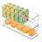 iDesign Kitchen Binz BPA-Free Plastic Deep Stackable Organizer with Handles, Clear