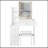 29.2" Small Size Left Bedside Cabinet Vanity Table + Cushioned Stool, 2 AC+2 USB Power Station, Hair Dryer Bracket, Extra Large Touch Control Sliding LED Mirror, Tri-Color Switching, Brightness Adjust-852697255