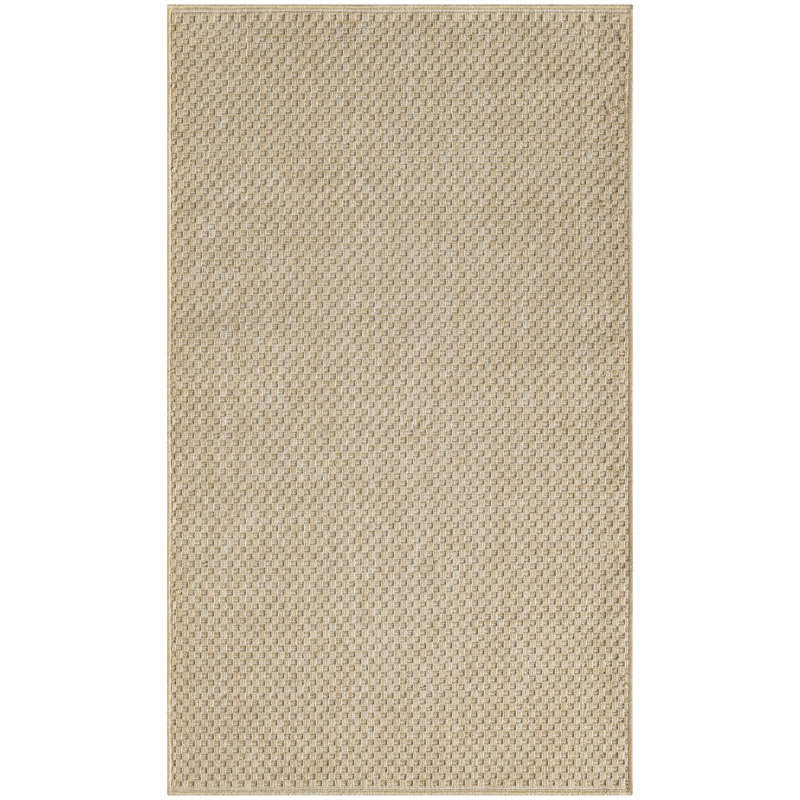 Tulum Solid Indoor/Outdoor Area Rug, Rectangle 2' x 3', Taupe