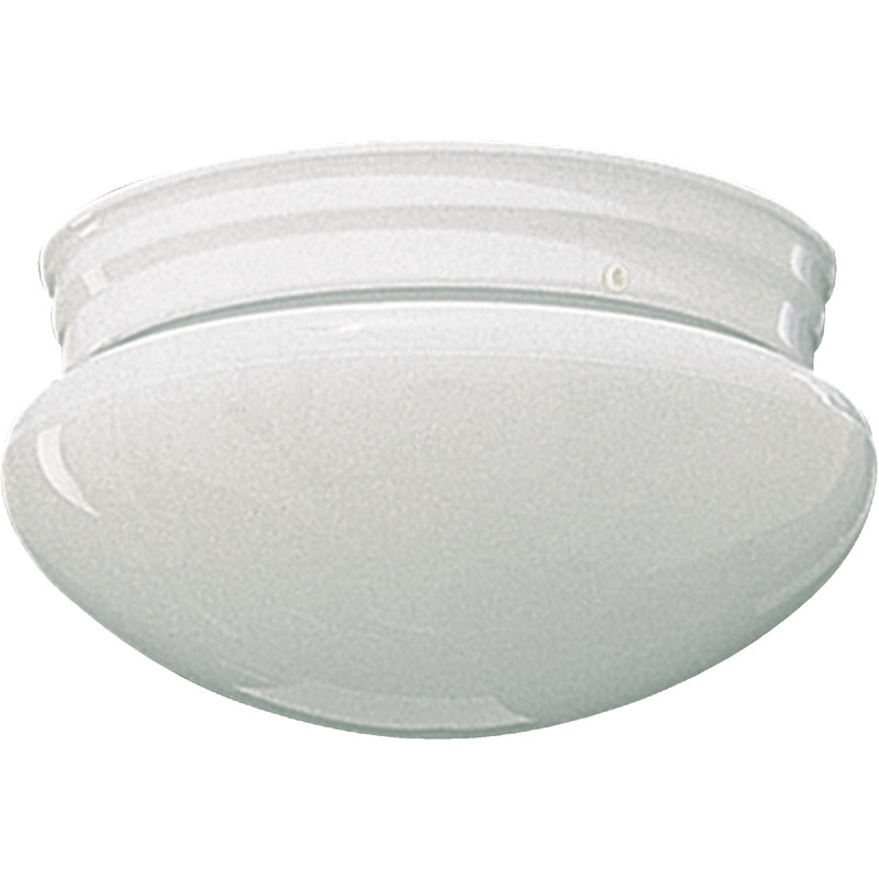 Plafonnier encastré Lombardo, H 4,25 po x l 6,75 po, Blanc