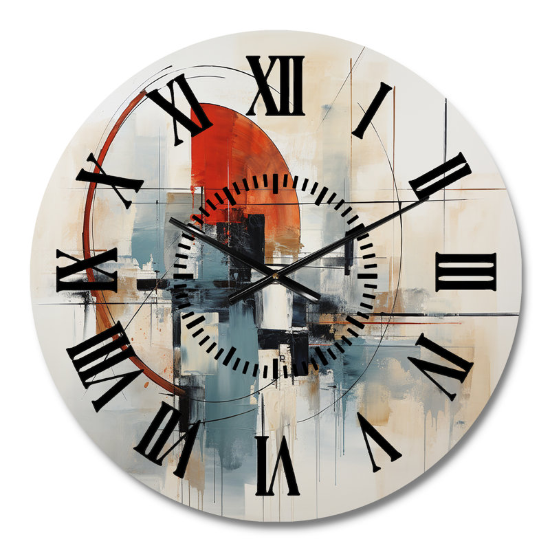 Horloge murale Mid-Century, Médium