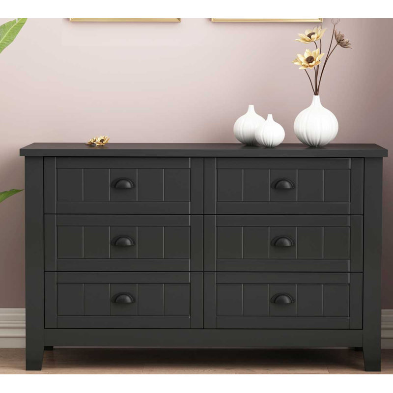 Commode double 6 tiroirs l 47,2 po