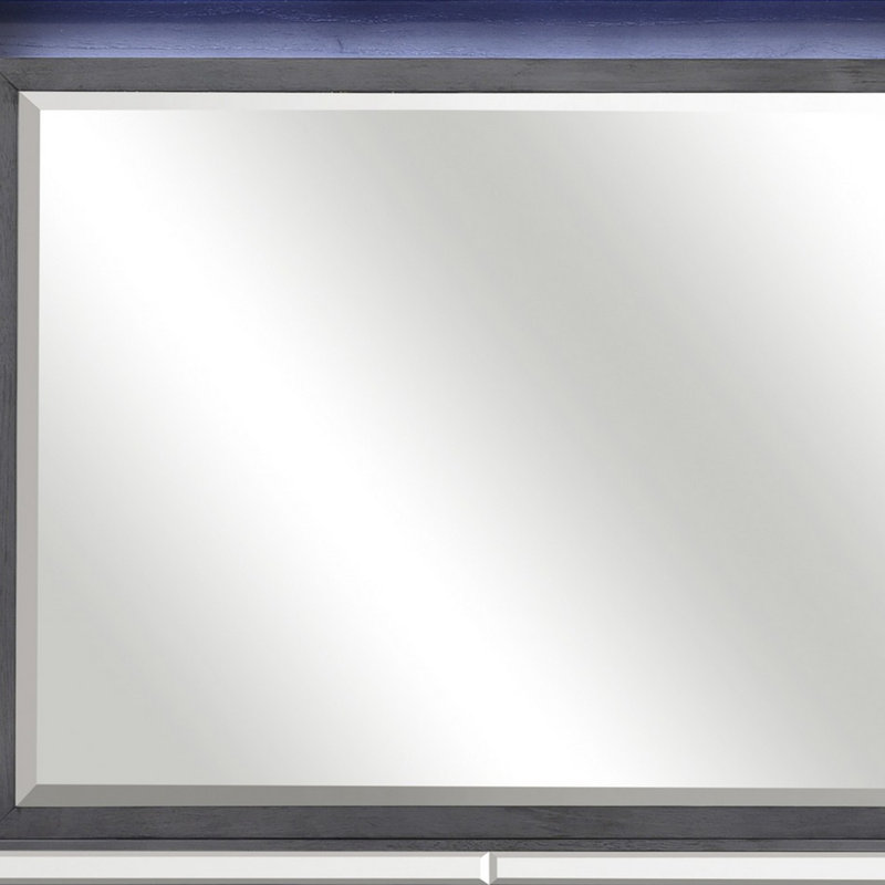 Miroir biseauté, Gris
