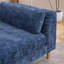 Banc en chenille moderne avec accoudoirs et traversins pour le salon-128632932