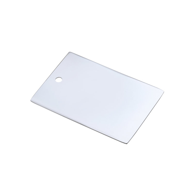 Elegant Kitchen and Bath Metal Finish Sample in Chrome