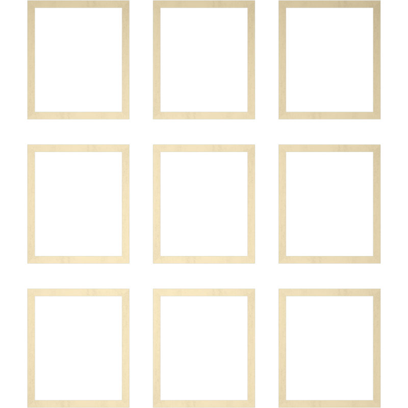 94 1/2"L (Adjustable 108"H to 132"H) Ashford Square Single Panel Design Full Wall Wainscot Paneling Kit