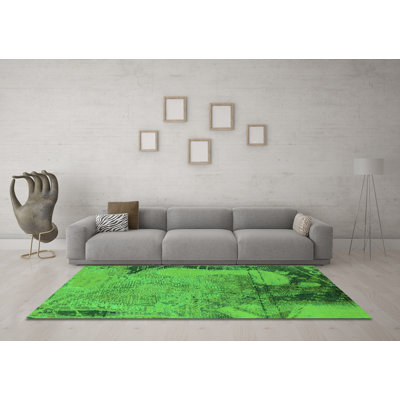 Washable Abstract Indoor Rug