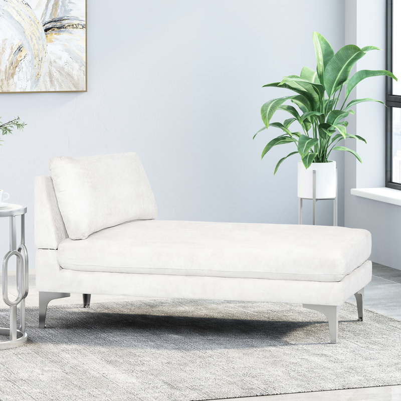 Chaise longue polyvalente en tissu de 66 po de profondeur x 29,5 po de largeur, 32,5 po de hauteur et lisse et P 64,16 po