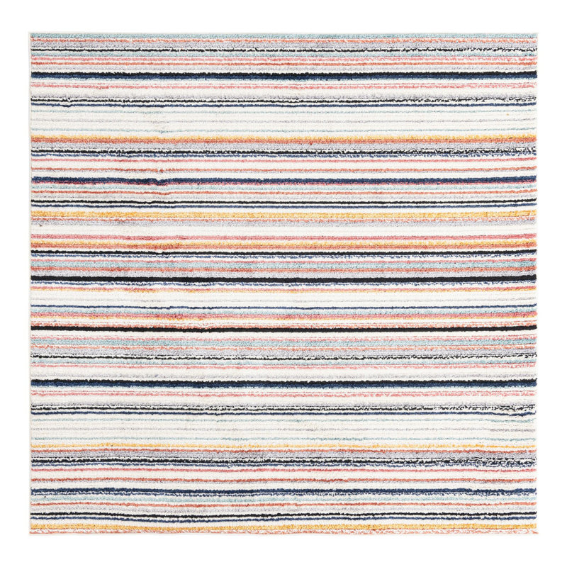 Prentice Striped Indoor Rug, Square 7'10"