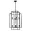 Luminaire suspendu géométrique moderne de 18 po à 8 lumières avec cadre en métal industriel, luminaire suspendu réglable pour le salon, la salle à manger et la cuisine (sans ampoules)-118231918