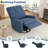 Oversized Swivel Rocker Recliner Chair, 360° Glider Recliner for Adults, Linen Upholstered Chair for Living Room,-702794466