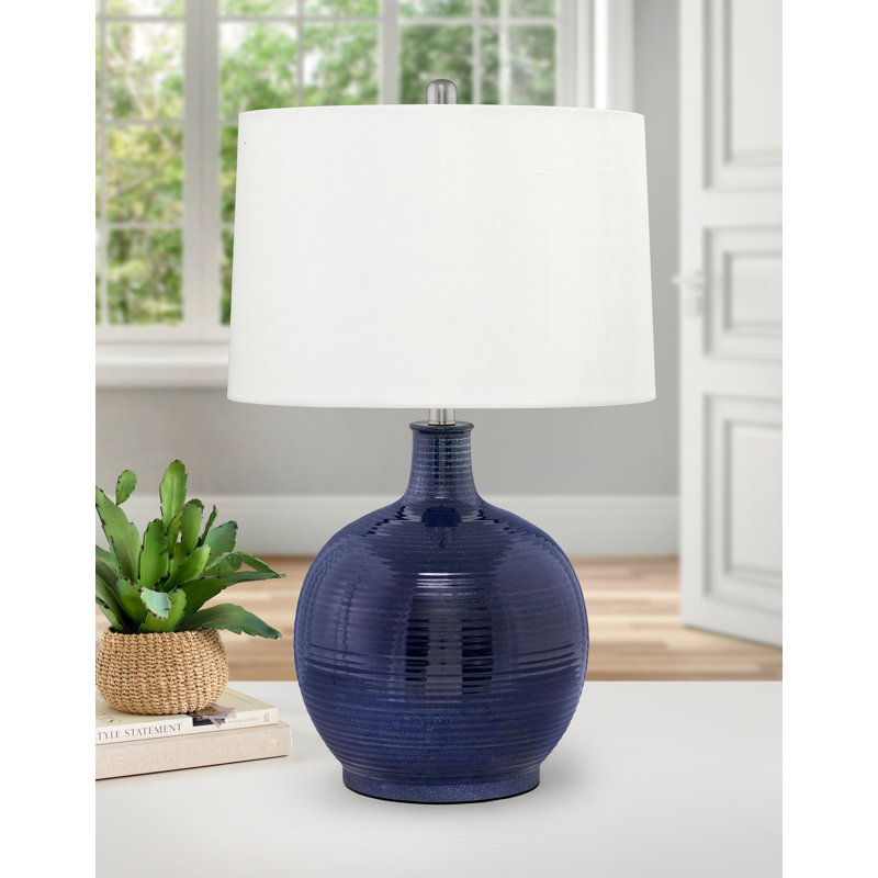 Padua 27 in. Admiral Blue Table Lamp