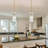 Onstott Brushed Brass 1 Light Crystal Glass Rod Mini Pendant Chandelier