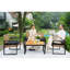 Ensemble de meubles de patio 4 pièces avec balcon et véranda-1244608193-1244608207