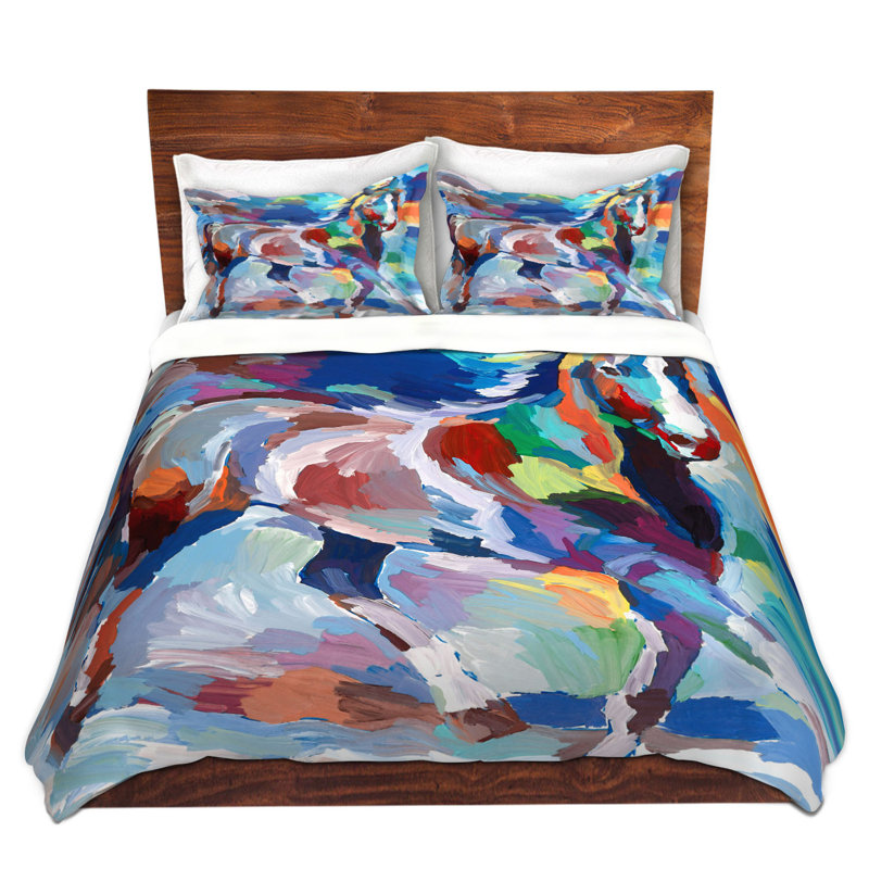 Ensemble de housse de couette en microfibre DiaNoche par Hooshang Khorasani - Equine Grace