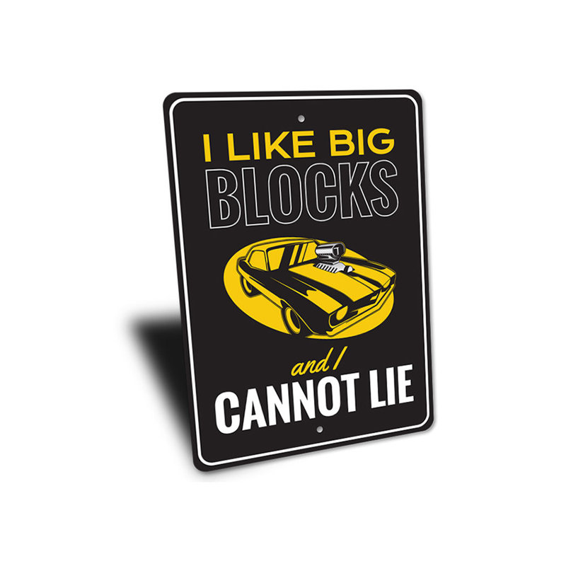 Plaque en aluminium Big Blocks, H 14 po x l 10 po x P 0,04 po