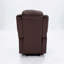 Fauteuil inclinable manuel moderne en cuir avec accoudoirs et dossier rembourrés de 1 pièce