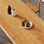 Table de salle à manger rectangulaire en bois massif brun-1180465130