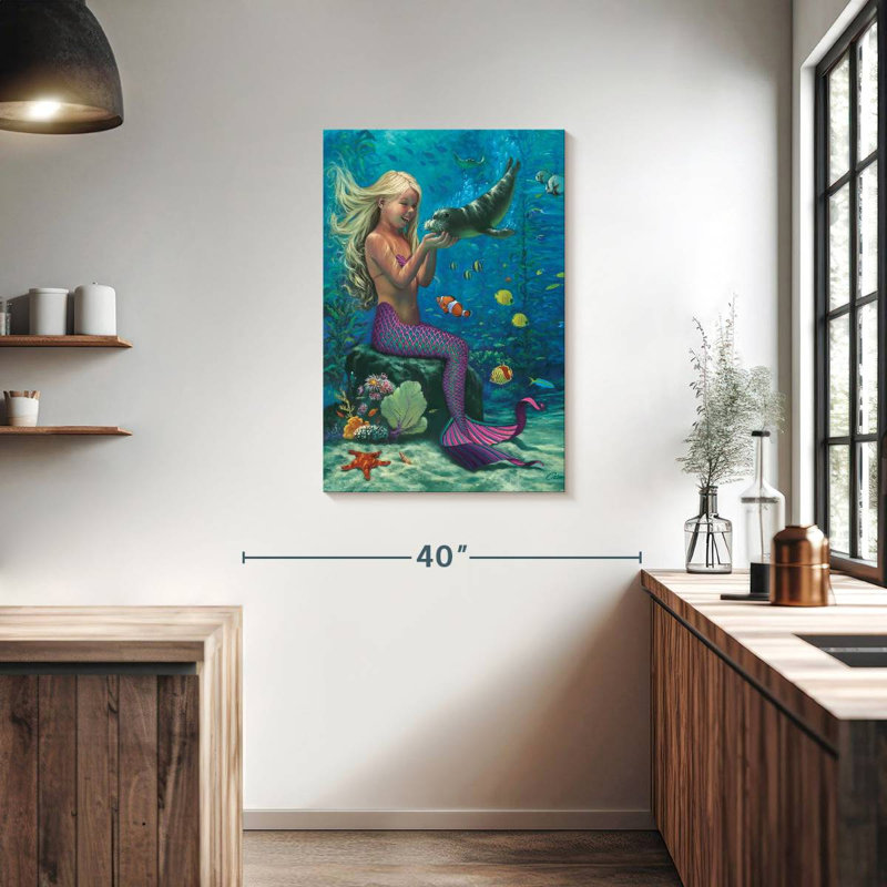 Kelan Mermaid's Special Friends, 36" H x 24" W