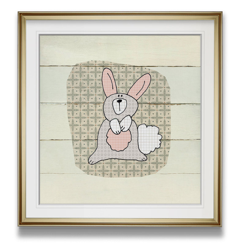 Art de lapin Kenefic Woodland Creatures, H 17,5 po x l 17,5 po x P 1,5 po, Encadrement doré