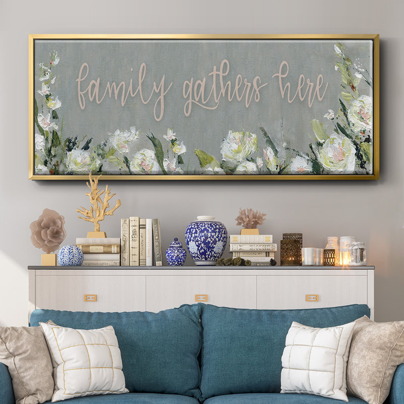 Family Gathers - Toile encadrée, H 24 po x l 60 po
