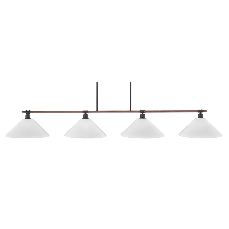 Luminaire suspendu 4 lumières Kaolan, Blanc