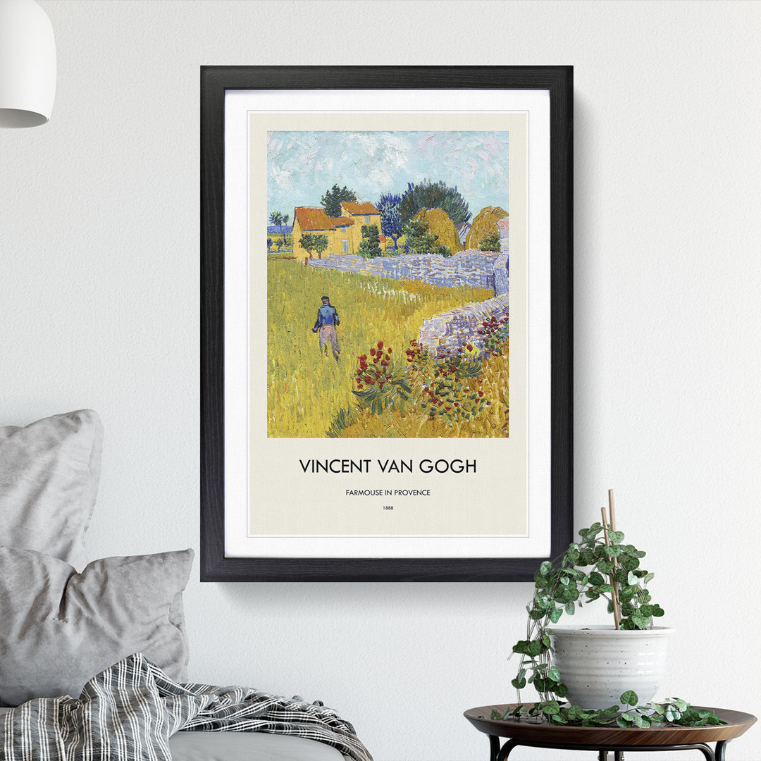 Farmhouse In Provence by Vincent Van Gogh Framed Print