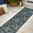 Maribel Traditional Classic All-Over Scroll Turquoise/Cream Indoor/Outdoor Rug-594070725