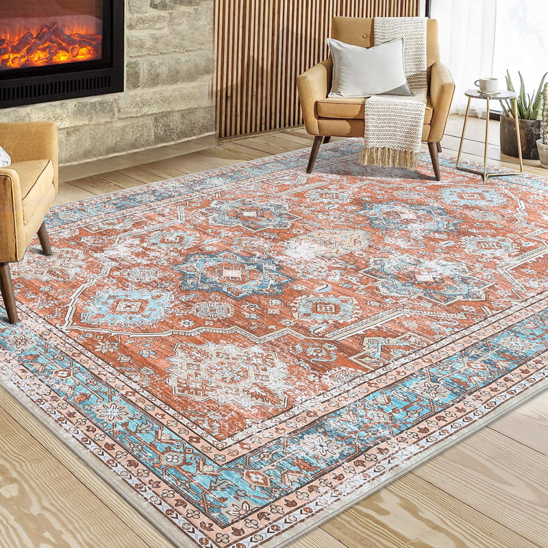 Tapis Tyena avec envers antidérapant, Rectangle 6 pi x 9 pi