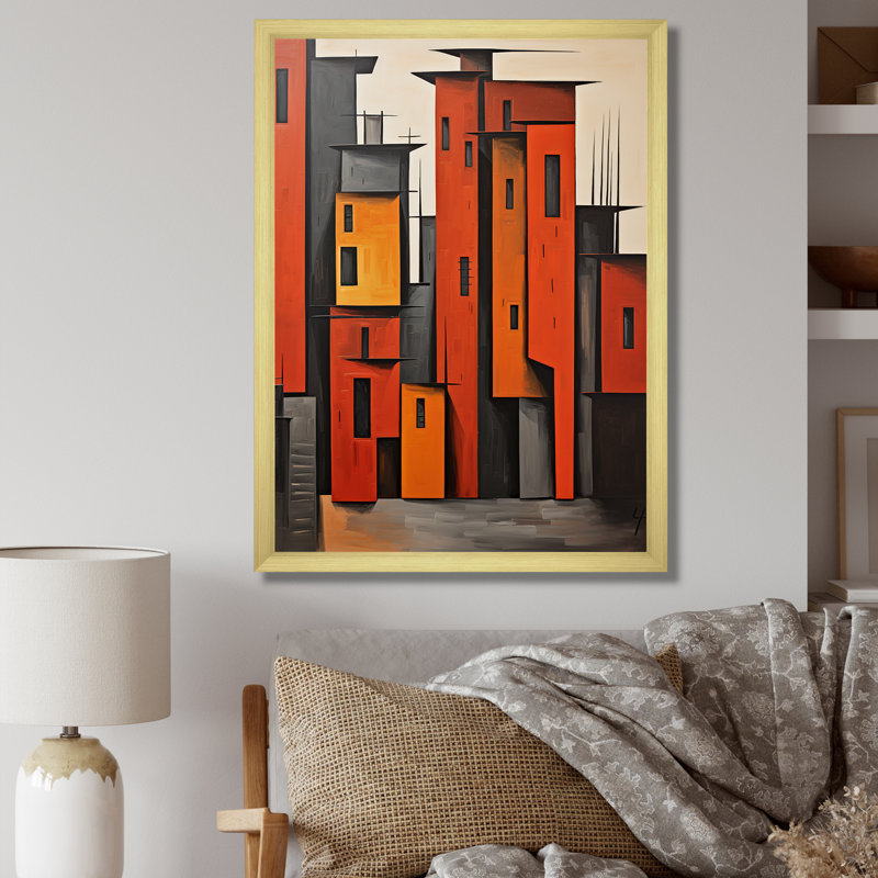 Art civique mexicain aztèque II - art mural mexicain, H 32 po x l 16 po x P 1 po, Cadre doré simple