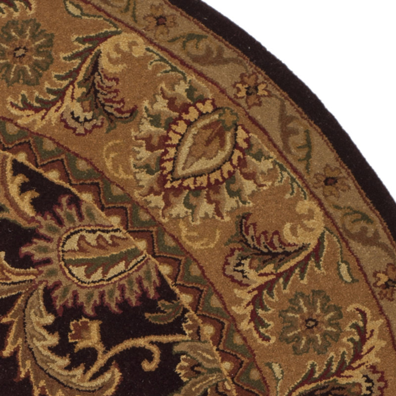 Classic Hand Tufted Wool Oriental Rug, Round 3'6"