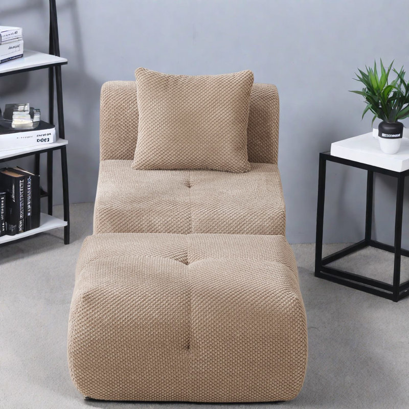 Fauteuils d'appoint modernes, fauteuil nuage en polyester de 77,5 cm pour la maison