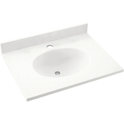 Plateau de meuble-lavabo simple 25 po Ellipse
