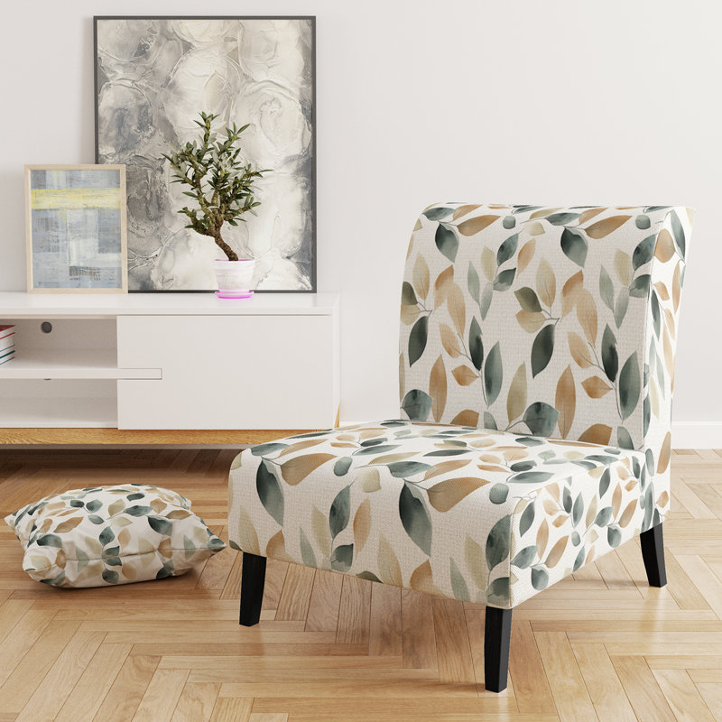 Fauteuil de chambre Floral, Pantoufle sans accoudoirs