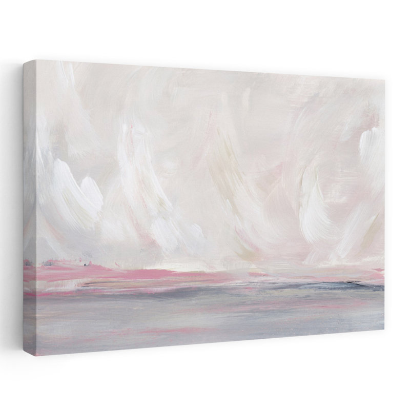 Art contemporain, paysage contemporain minimaliste abstrait, art naturel, H 40 po x l 60 po