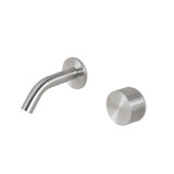Acquaco Linki Kronos Wall Mount Two-Hole Single Handle Bathroom Lavatory Faucet with 3-5/8'' Spout Reach
