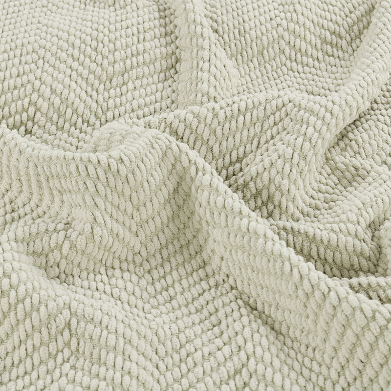 Tweed Knitted Throw Blanket, Oatmeal, 60" x 80"