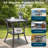 Heritage Outdoor All-Weather Wicker Patio Side Table With Tempered Glass Top And Storage-1205587237