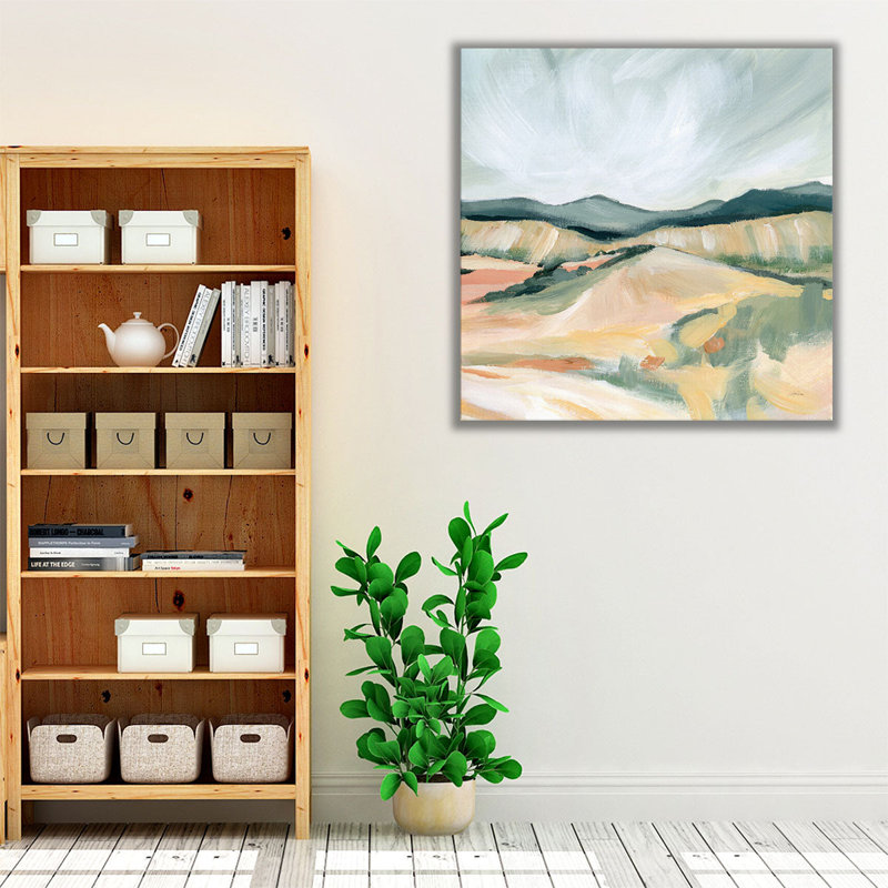 «Vermillion Landscape II», reproduction d'art sur toile, H 20 po x l 20 po