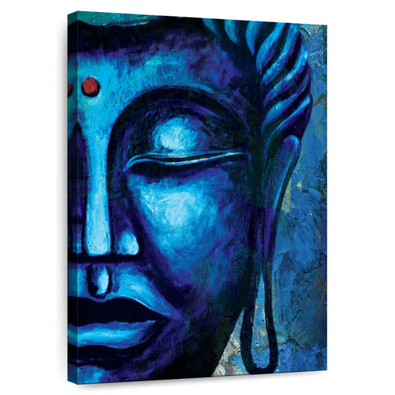 Leisha Rutted Buddha Face II, 12" H x 8" W