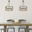 Luminaire suspendu unique / remarquable à 3 lumières de style campagnard