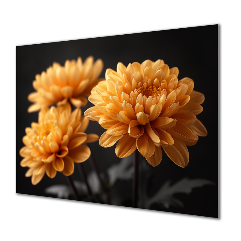 Jaune jaune gris lumineux photo de maman - art mural de maman, Sans cadre, métal, 16" H x 32" W