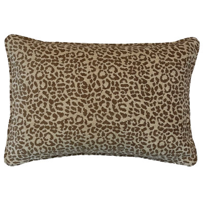 Housse et insert de coussin réversible tissé Panthera Pardus
