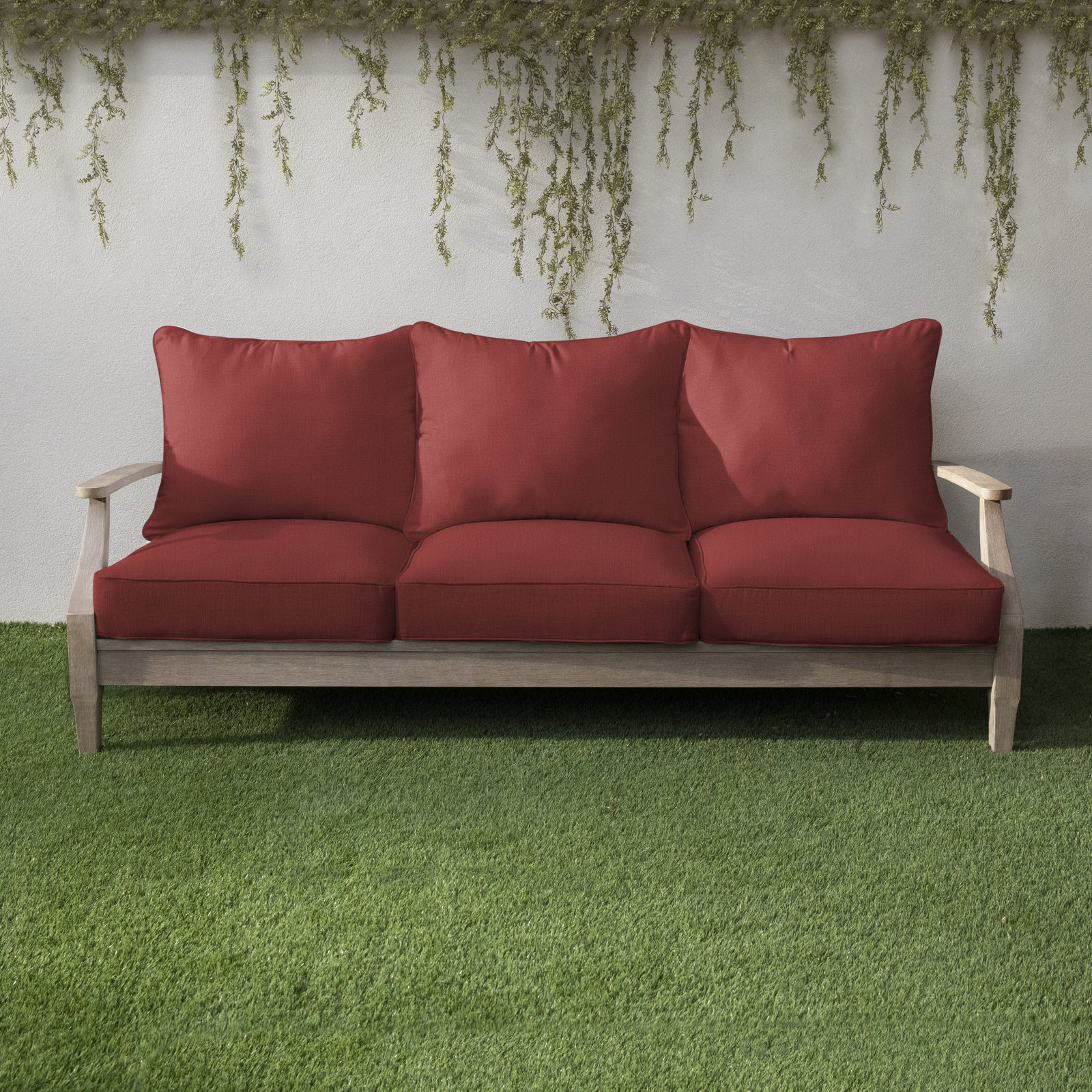 Davana Outdoor Sofa, 29" W x 27" D, Canvas Persimmon Sunbrella® Canvas
