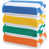 Bleu / jaune / vert / orange sélectionné