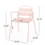 Ensemble bistro Terra Nova - rose clair mat-951249960
