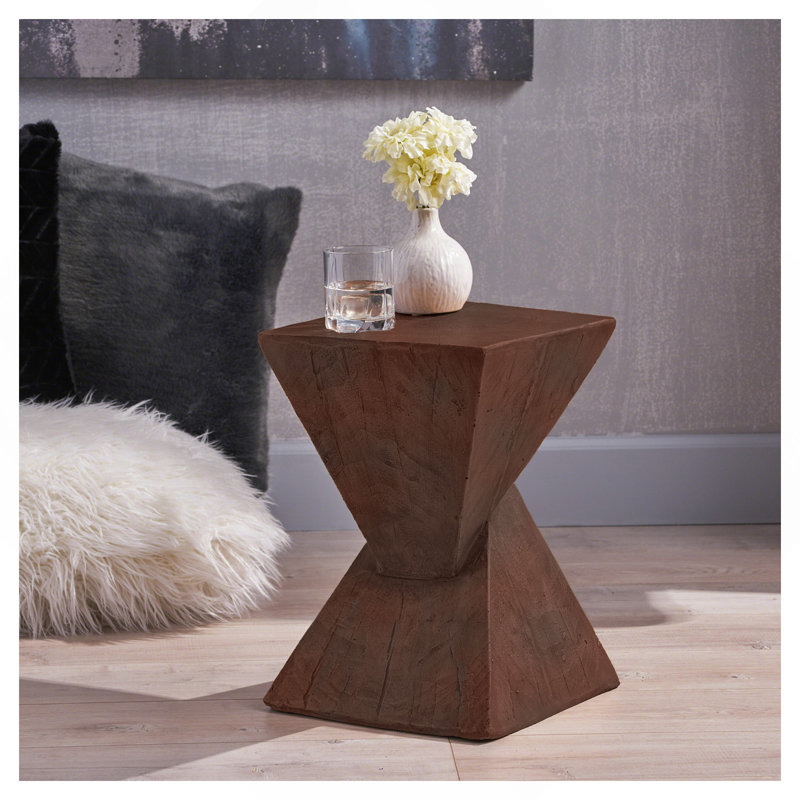 Table d'appoint Modern, Marron foncé